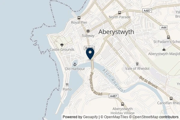 Map showing the area around: Dan Q will attend GC24CMJ Cyfarchion gan The Blorenges.