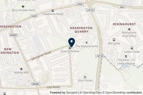 Map showing the area around: Dan Q couldn’t find GC1J956 Sliding in the quarry