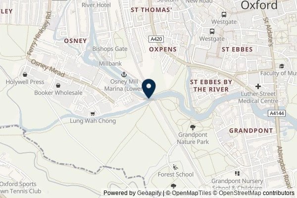 Map showing the area around: Dan Q couldn’t find GC25WHN The ox-stream caching series – Potts Stream