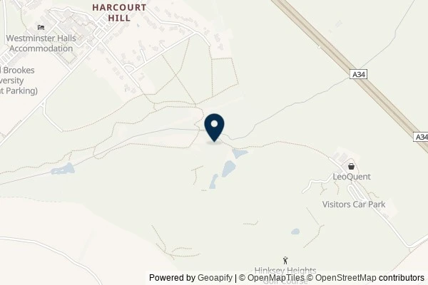 Map showing the area around: Dan Q posted a note for GC4XY6N Hinksey Nature Trail CITO Event