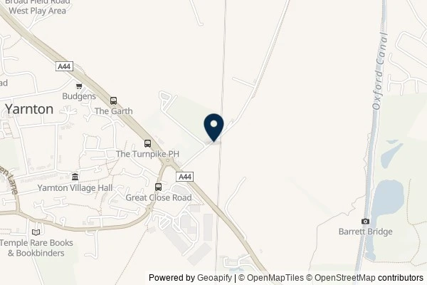 Map showing the area around: Dan Q couldn’t find GC3VJ7C Yarnton Link – Low Field