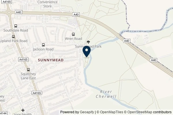 Map showing the area around: Dan Q posted a note for GC54F7J Oxford Steganography #3 – X-Ray