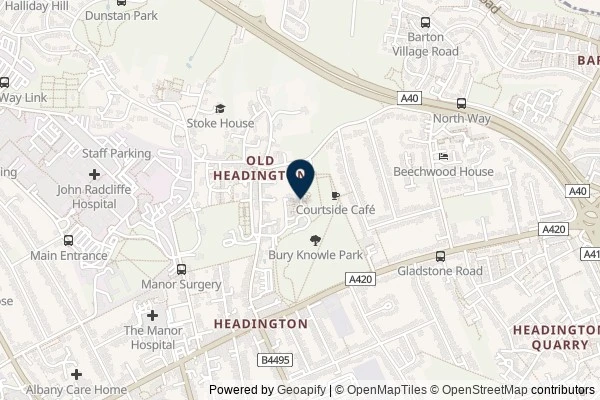 Map showing the area around: Dan Q reported GC40QN0 Woody’s Secret… needs maintenance