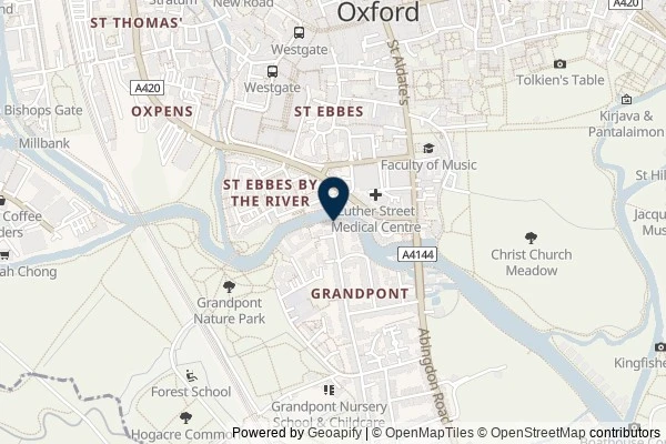 Map showing the area around: Dan Q archived GC54F78 Oxford Steganography #1 – Open In New Tab