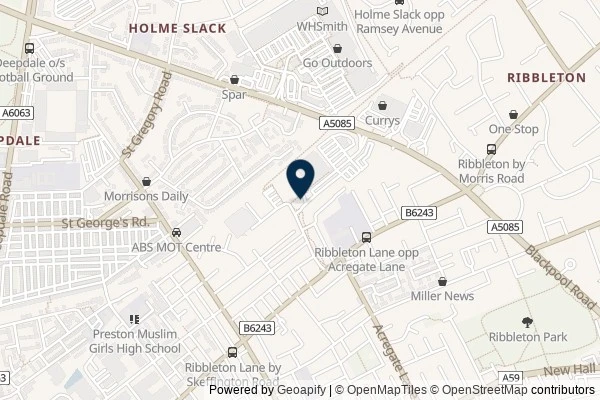 Map showing the area around: Dan Q couldn’t find GC64G35 Time for a cup of tea and a biscuit