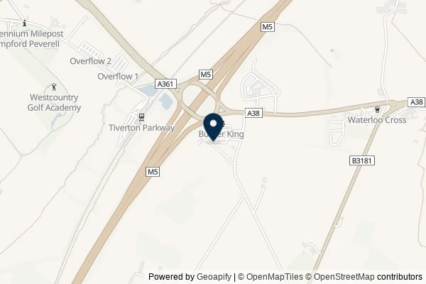 Map showing the area around: Dan Q couldn’t find GC5NBW6 Motorway Mayhem: M5 Junction 27