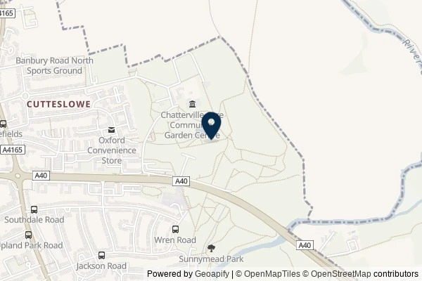 Map showing the area around: Dan Q couldn’t find GC5J655 GO Active Cutteslowe and Sunnymead Park