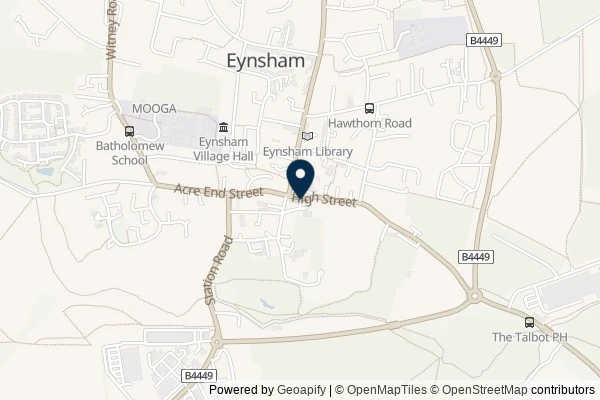 Map showing the area around: Dan Q couldn’t find GC6M48N A Fine Pair # 598 ~ Eynsham