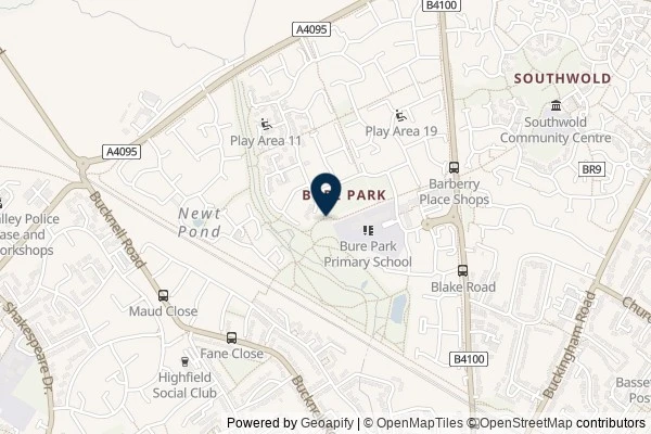 Map showing the area around: Dan Q will attend GC7QN1Z Yorkshire 2018 Roadshow – Oxfordshire