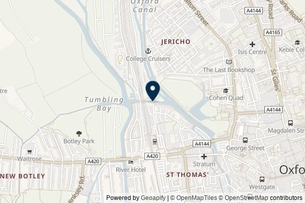 Map showing the area around: Dan Q found OK0044 Swing Lower