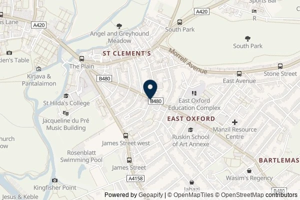Map showing the area around: Dan Q found GC7R9VM The red cat of Marston Street