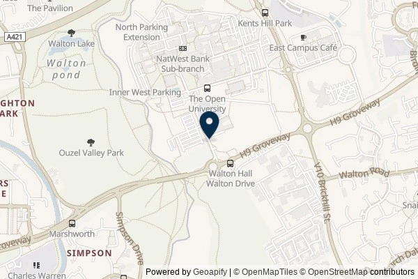 Map showing the area around: Dan Q found GC674F4 5L6 45 Charlie’s 5th Loop