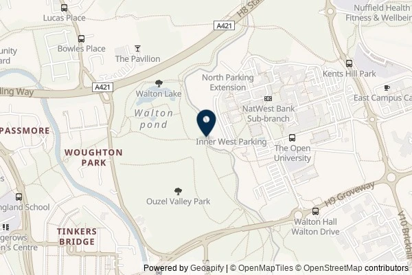 Map showing the area around: Dan Q found GC69JG8 5L21 RIVERSIDE Charlies 5th Loop