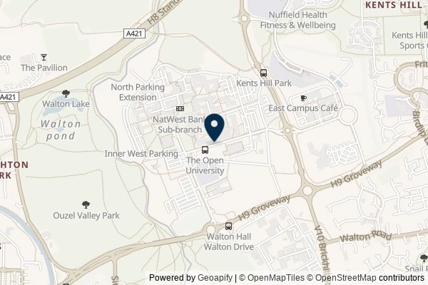 Map showing the area around: Dan Q found OK0300 M-libs12L