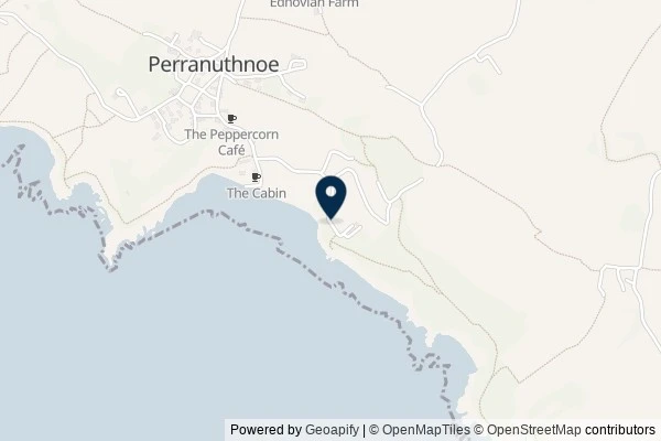 Map showing the area around: Dan Q found GC6X492 ALMOST AN ATLANTIC VIEW 11 : TREBARVAH CLIFF