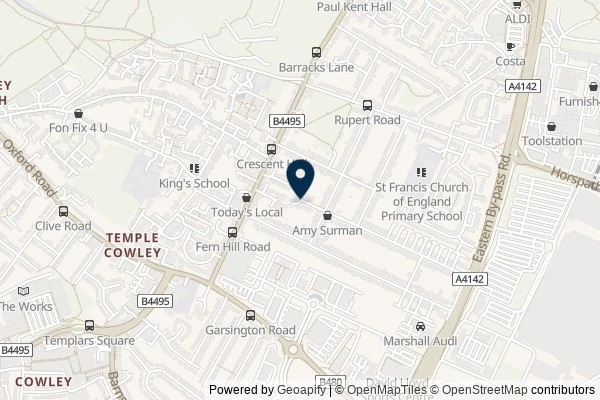 Map showing the area around: Geohashing expedition 2019-05-27 51 -1