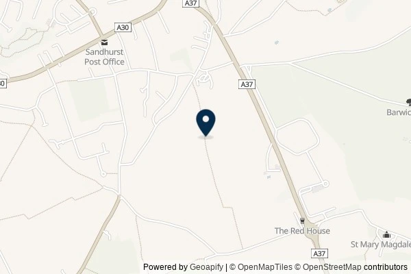 Map showing the area around: Dan Q found GC7A2PB 2. Placket Pathway