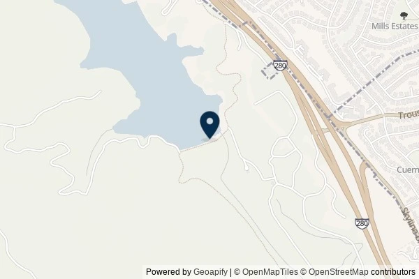 Map showing the area around: Dan Q found GC13FY2 You don’t have to tremor; it’s not your fault.