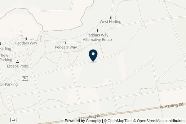 Map showing the area around: Dan Q found GC3JG9P Georassic – Stegosaurus