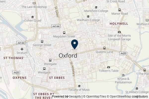 Map showing the area around: Review of The Cake Shop