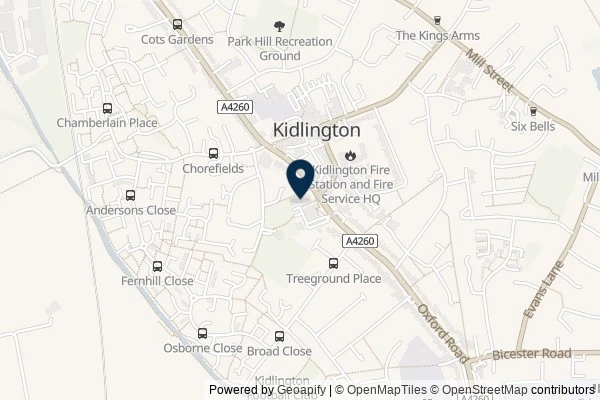 Map showing the area around: Review of The Key Medical Practice