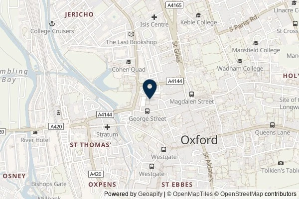 Map showing the area around: Review of El Mexicana