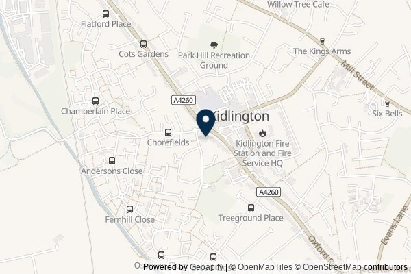 Map showing the area around: Review of Marshall SKODA Oxford