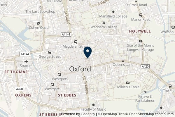 Map showing the area around: Review of Alpha Bar