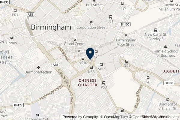 Map showing the area around: Review of Not Dogs