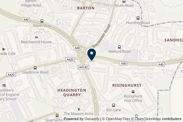 Map showing the area around: Review of McDonald’s