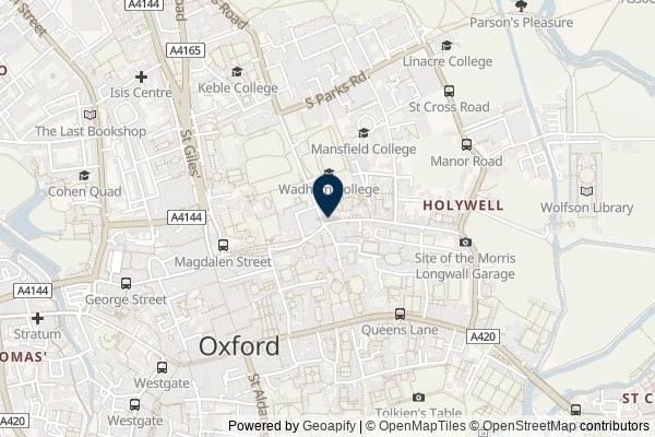 Map showing the area around: Review of King’s Arms