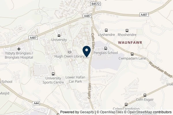 Map showing the area around: Review of Brynamlwg Sports and Social Club