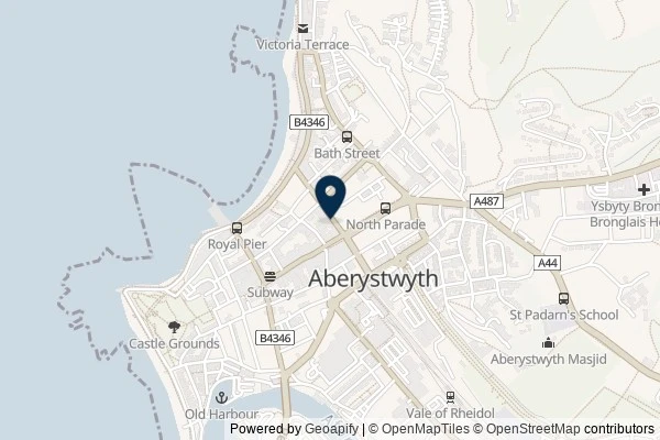 Map showing the area around: Review of SPAR