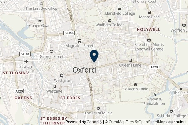 Map showing the area around: Review of iScream Gelateria