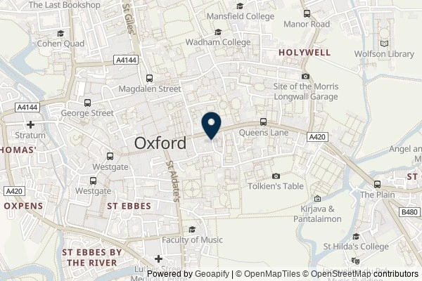 Map showing the area around: Review of Mission Burrito