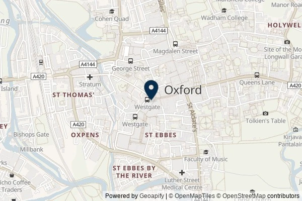 Map showing the area around: Review of Oxfordshire County Library