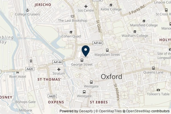 Map showing the area around: Review of Pizza Stazione