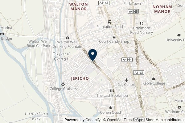 Map showing the area around: Review of The Jericho Tavern