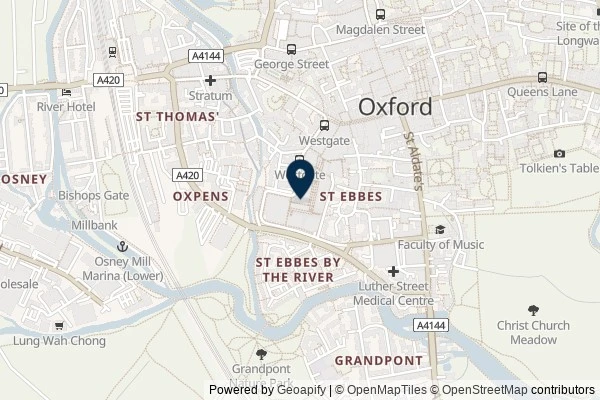 Map showing the area around: Review of Curzon Oxford