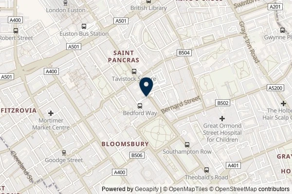 Map showing the area around: Review of Royal National Hotel