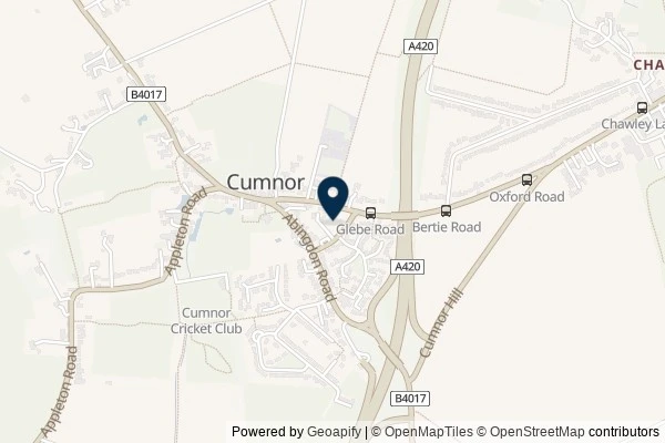 Map showing the area around: Review of The Glebe Play Park