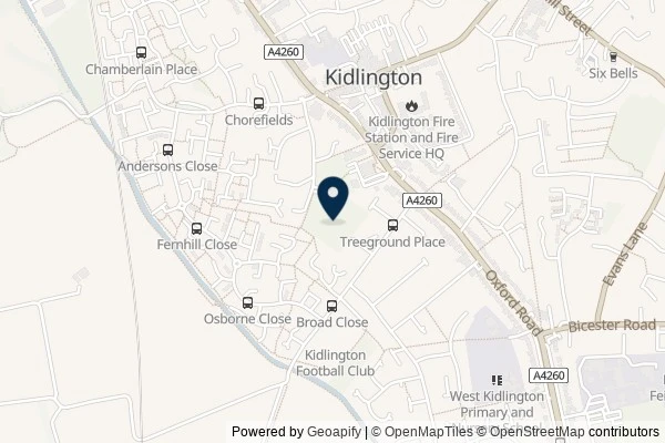 Map showing the area around: Review of Exeter Recreational Ground