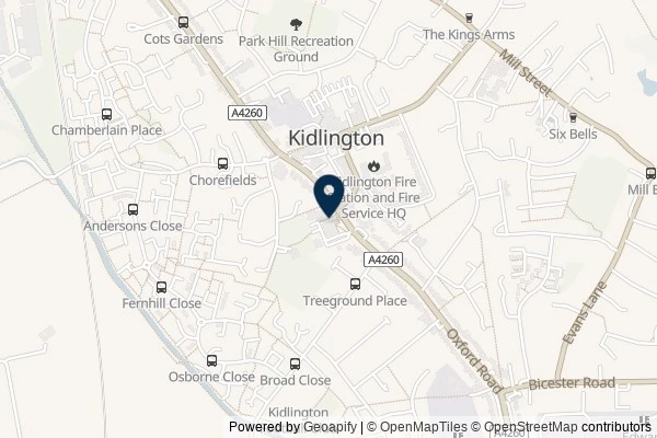 Map showing the area around: Review of Exeter Gardens