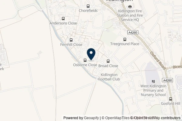 Map showing the area around: Review of Osborne Close [bus stop]