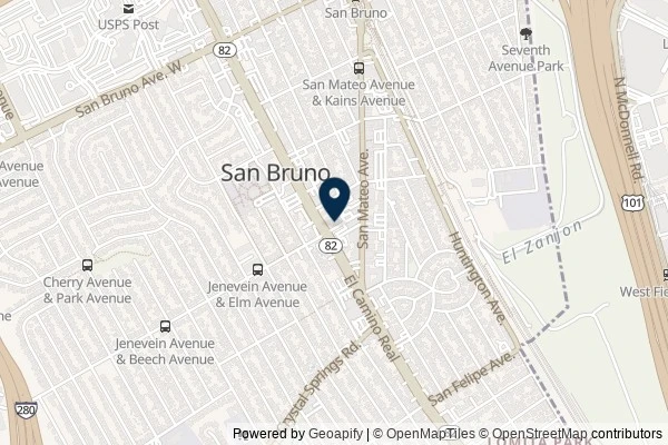 Map showing the area around: Review of Ramada by Wyndham San Bruno SFO Airport