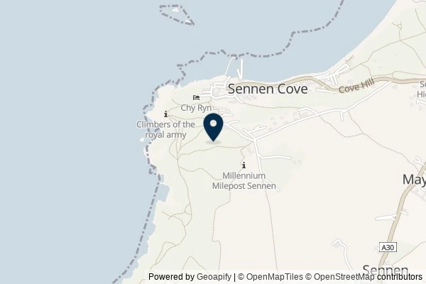 Map showing the area around: Dan Q found GCYK2M Got A Light Boy ? Longships Lighthouse