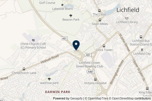 Map showing the area around: Dan Q couldn’t find GC4KHZ4 One in a Million – Festival Gardens