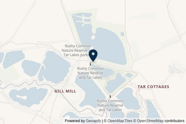 Map showing the area around: Dan Q found GC98MY7 Tar Lakes/South Leigh Loop #1 Baywatch