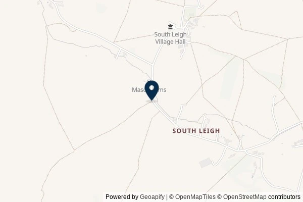 Map showing the area around: Dan Q found GC98N40 Tar Lakes/South Leigh Loop #8 E.T.