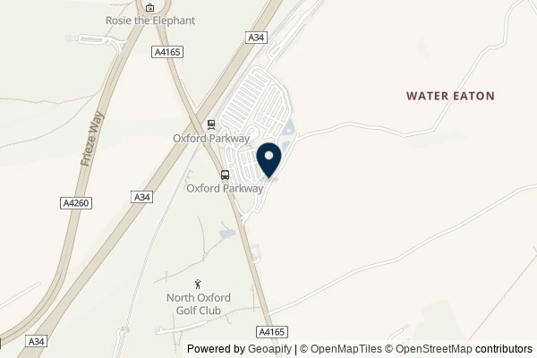 Map showing the area around: Dan Q found GC97N47 SideTracked – Oxford Parkway